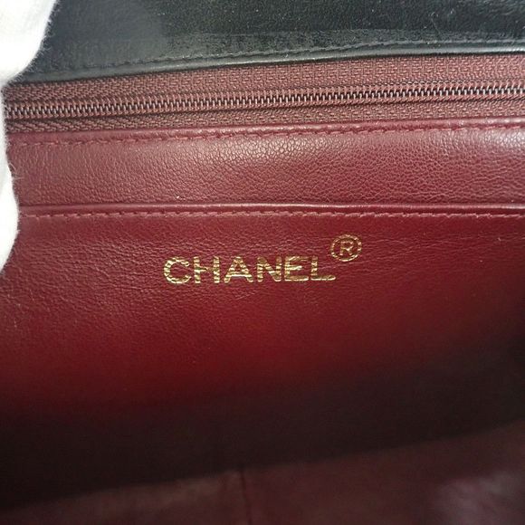 CHANEL Lambskin Mademoiselle Handbag Black With Gold Hardware - Picture 10 of 16